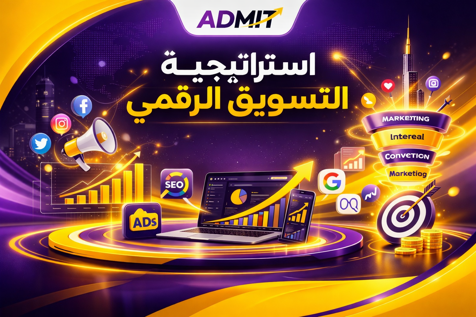 استراتيجية التسويق الرقمي: الدليل الشامل لبناء خطة تسويق ناجحة خطوة بخطوة